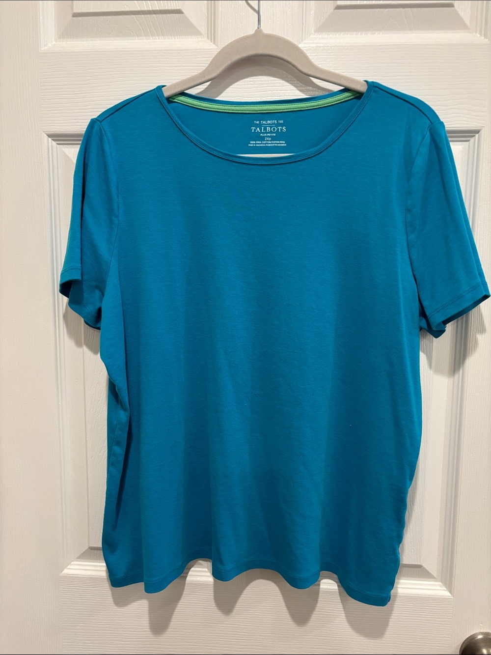 Talbots Teal Short Sleeve Crewneck Tee